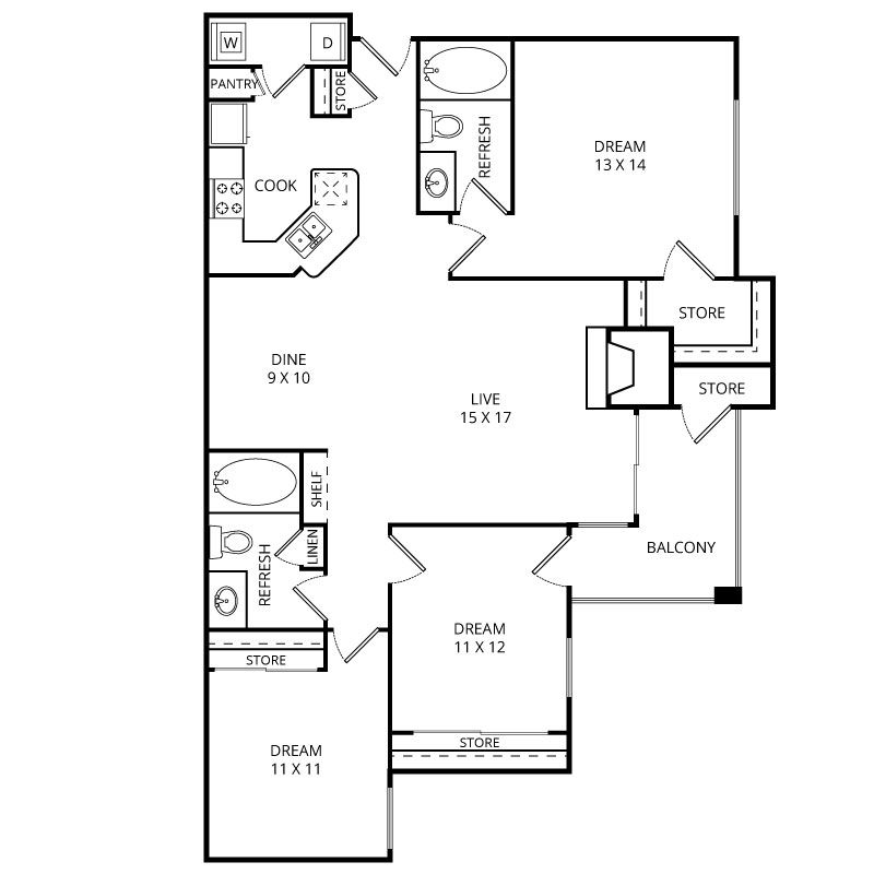 Edgewood Village - 2190 S Uecker Ln Lewisville TX 75067 | Apartment Finder