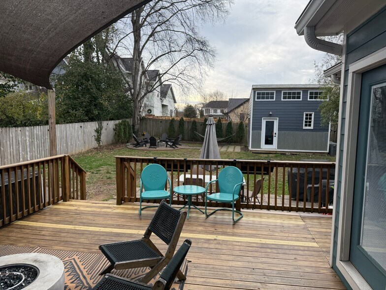 Deck and yard view from indoor home - 1510 Ward Ave