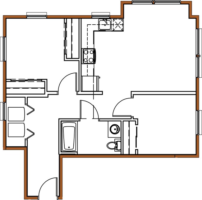 The Alexander, 2 bedroom, Open - Floorplan.png - The Alexander