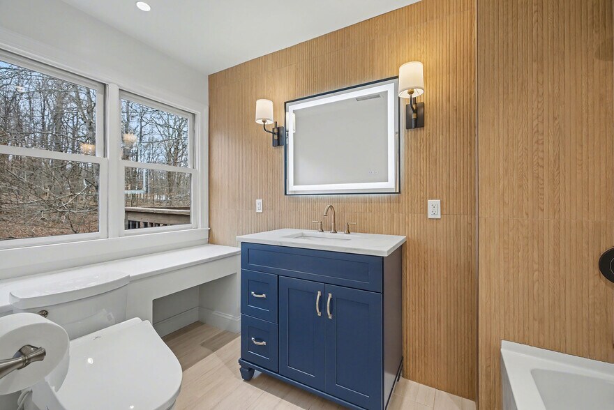 Primary bathroom w exquisite appointments - 156 Heatherwood Dr