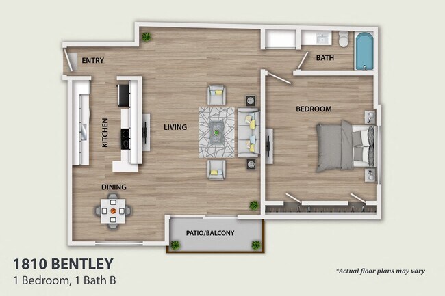 Floorplan - Bentley Avenue Apartments