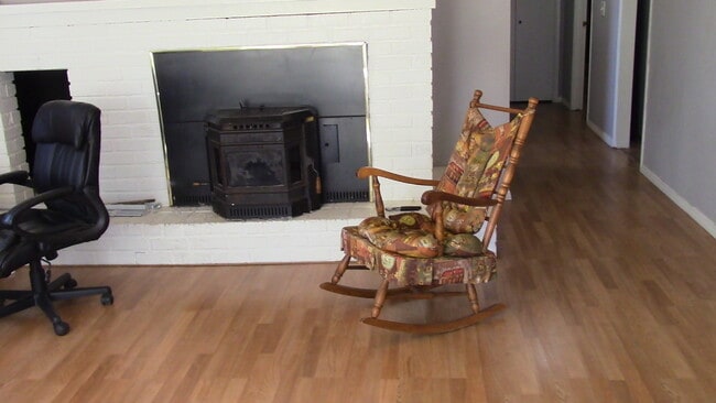 Fireplace with pellet insert - 2710 Oliver Ave