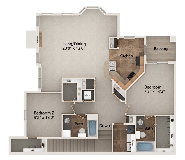 Floorplan - Stone Creek Villas