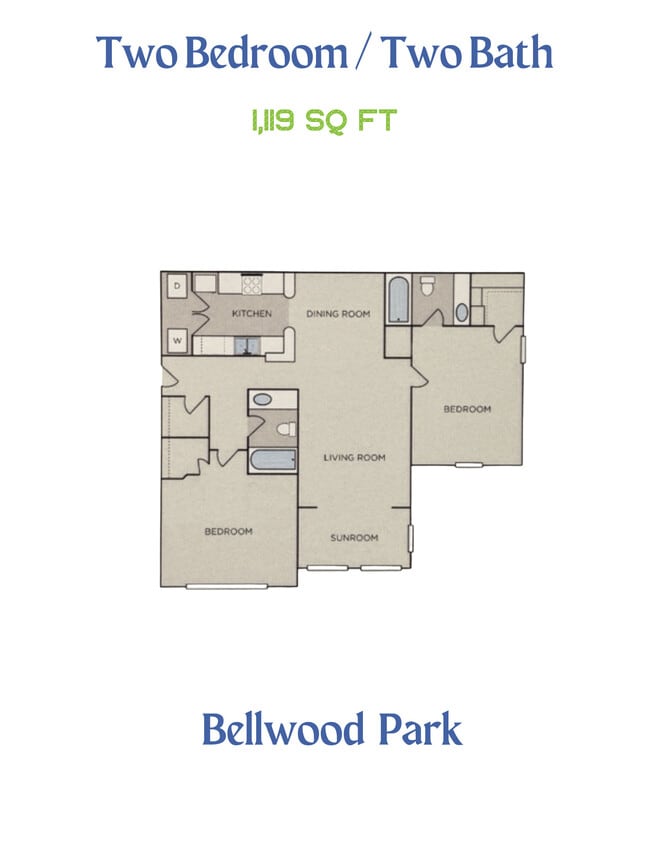 Floorplan - Bellewood Park Apartments