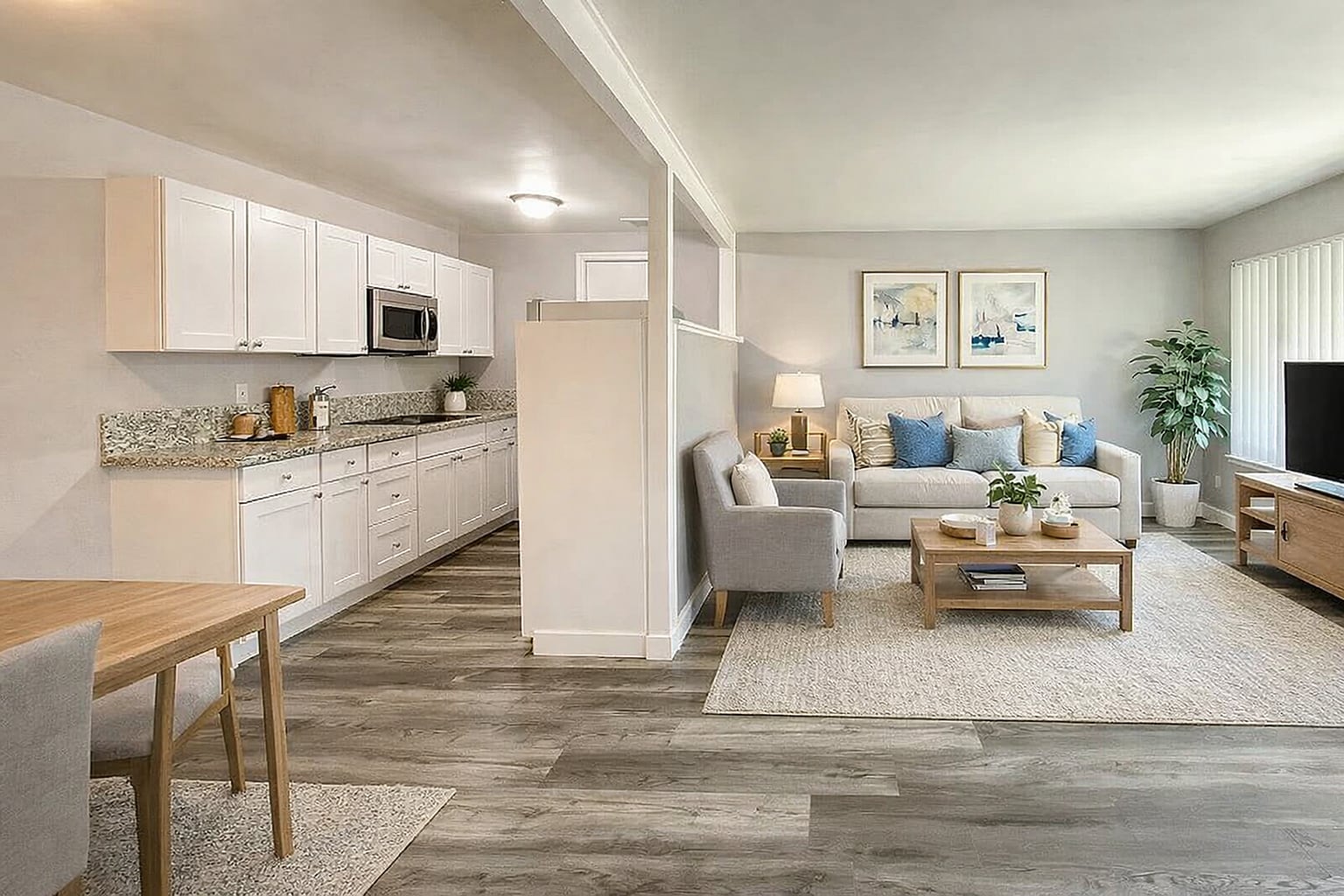 kitchen livingroom - The Brentwood