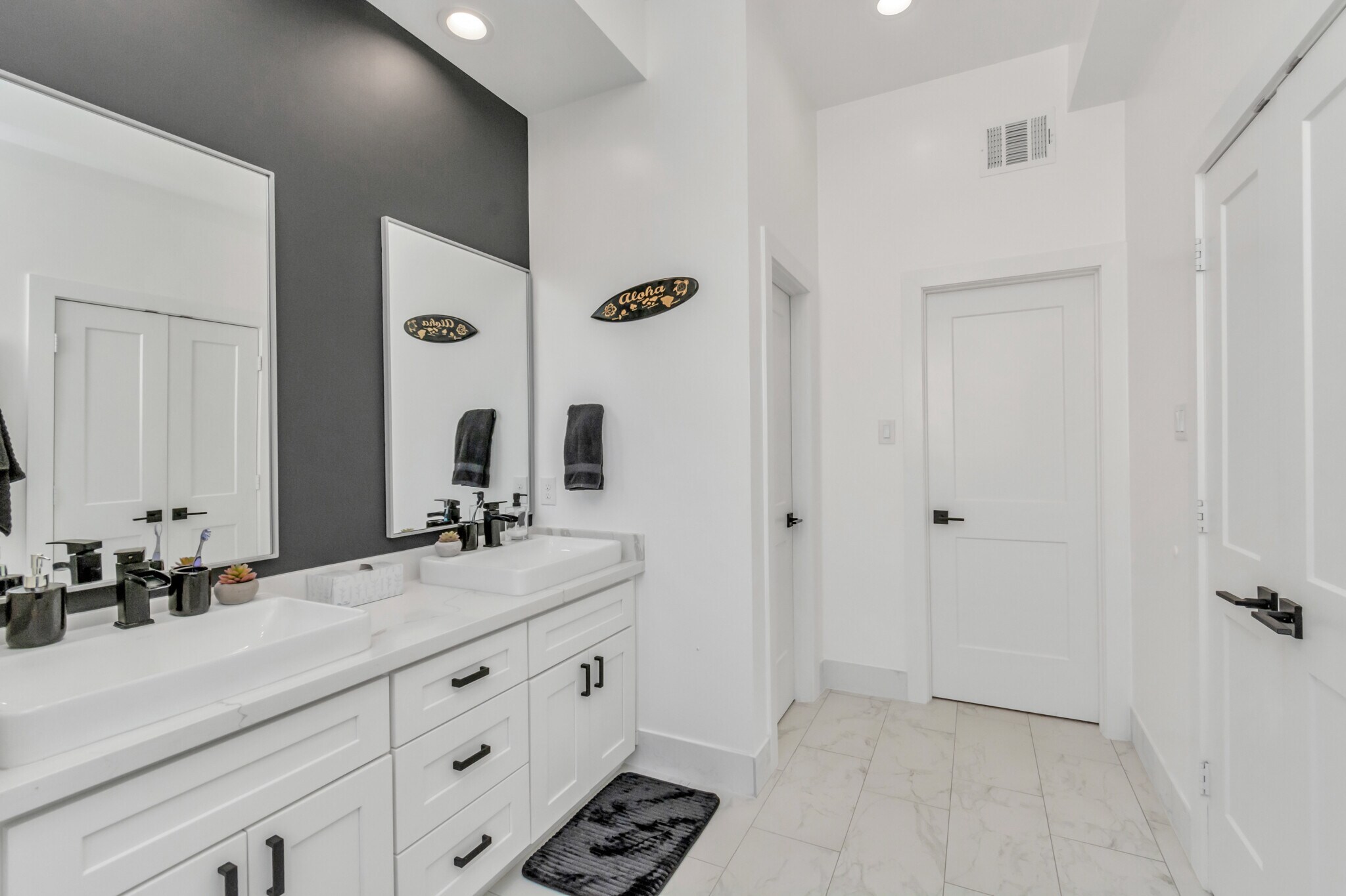 Primary Bedroom on 3rd Floor with two private closets and en-suite bathroom - 1815 Elite Dr