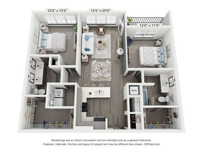 Floorplan - North End Apartments