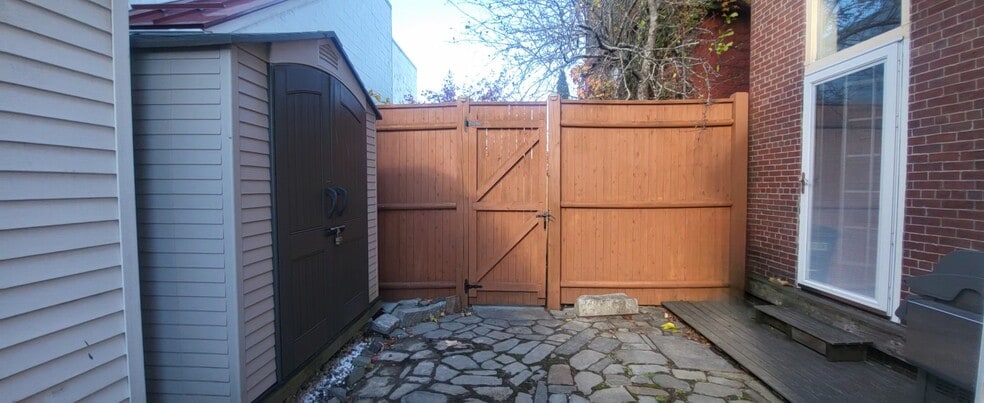 Patio with Shed - 241 Cumberland Ave