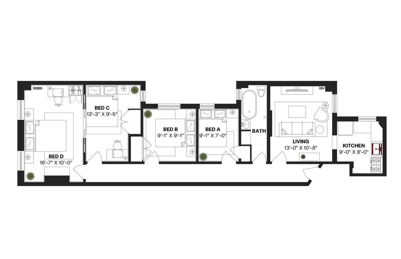 Building Photo - Room in Shared 4 bed/1 bath home