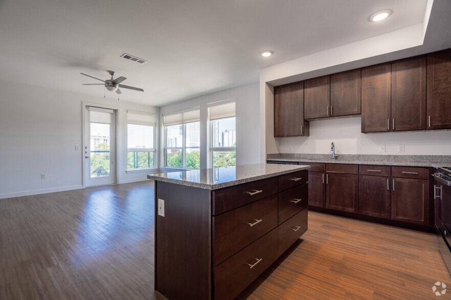 2BR, 2BA - 1,144SF - Kitchen - The Ladybird Senior Apartments