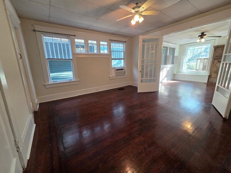 Bedroom with gorgeous hardwood floors - 974 N Highland Ave NE