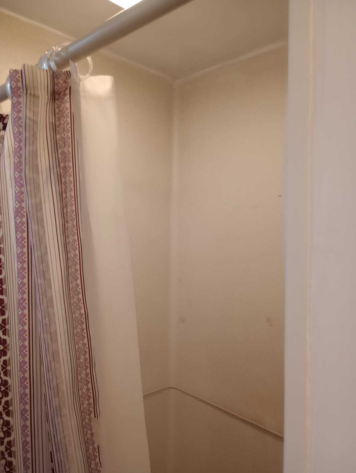 Bathtub with shower curtain - 5655 W Ellsworth Ave