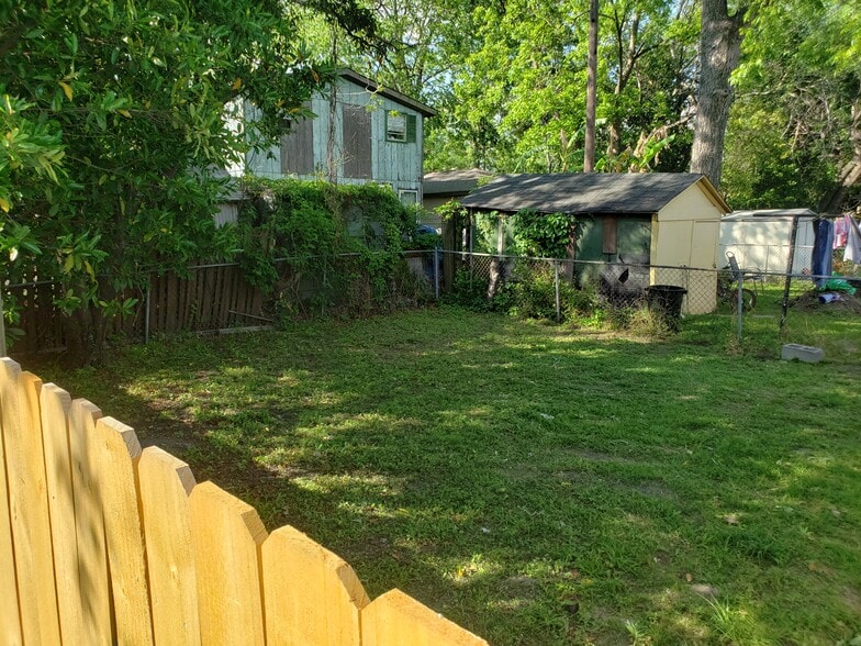 Backyard view from privacy fence side - 43 Lissner Ave