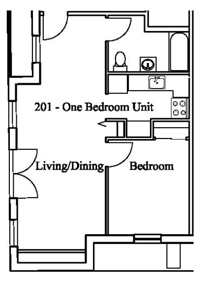 1BR/1BA - Casco Terrace