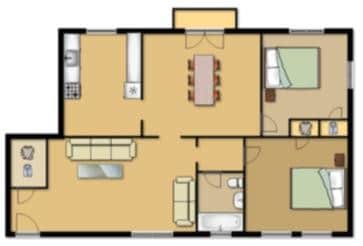 7334-40 Forsyth Blvd. 2 Bed Floor Plan - 7334-40 Forsyth Blvd.