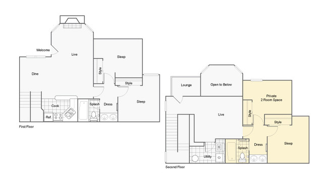 Floorplan - Harper Flatts