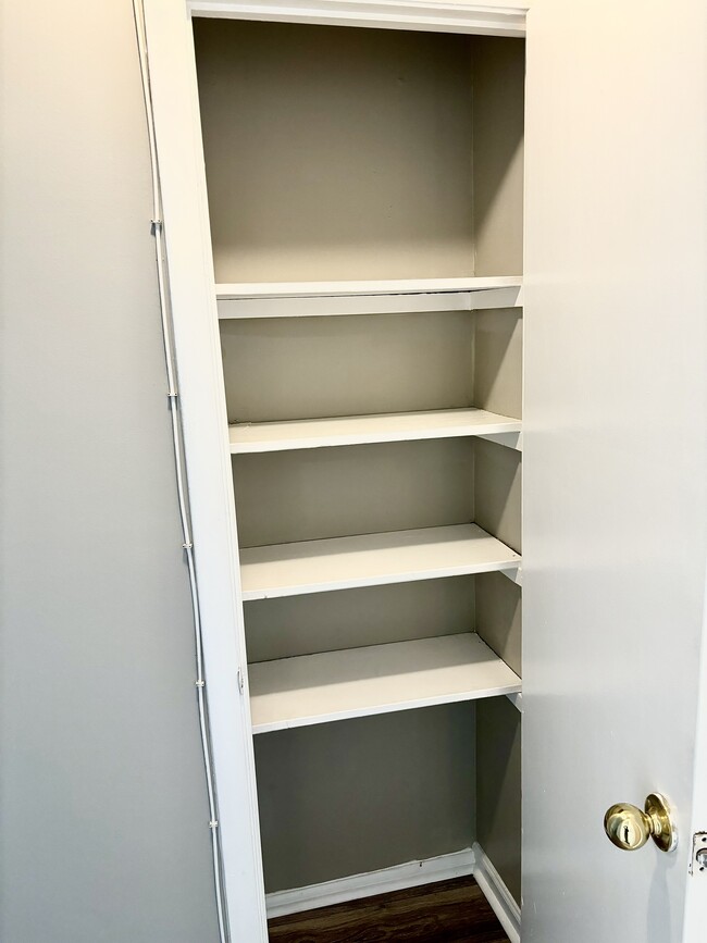 spacious linen closet - 3801 Swann Rd