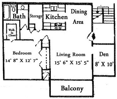 1BR/1BA - The Lodge Apartments