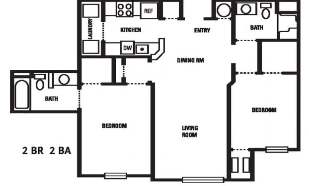 2BR/2BA - MainStreet on the Green