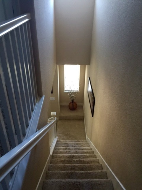stairs leading up to the bedroom on the 3rd level - 722 El Paseo Cir