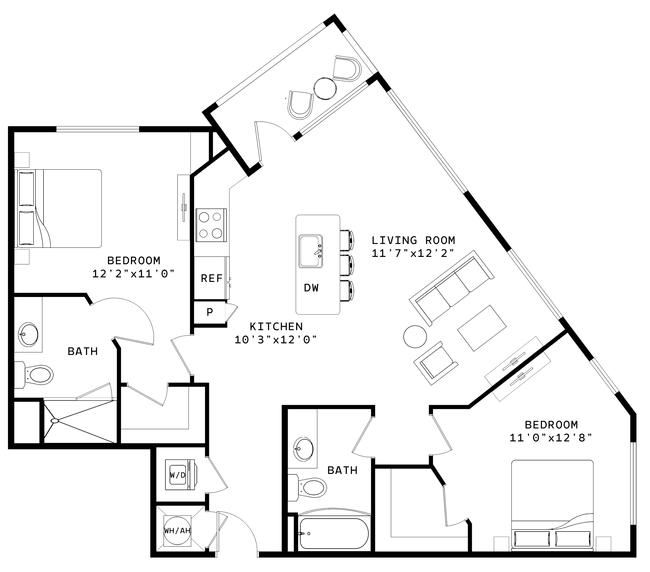 Floorplan - Venable Durham Apartments