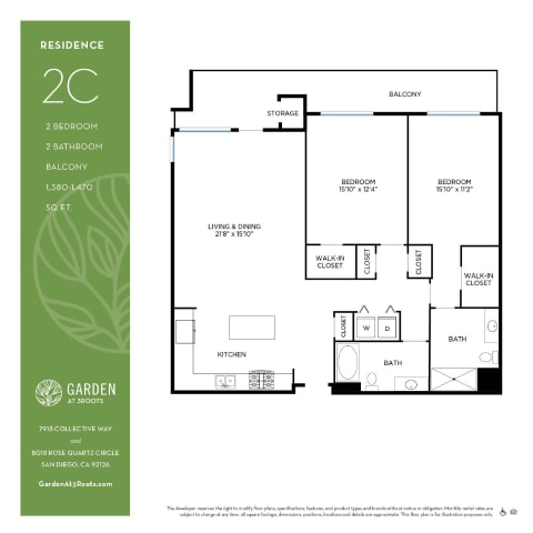 Floorplan - Garden at 3Roots