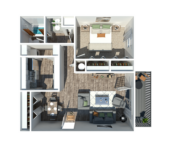 One Bedroom One Bathroom - 421 at Whitsett