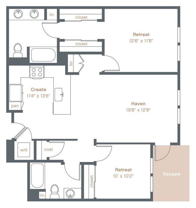 Floorplan - Alexan Downtown Danville