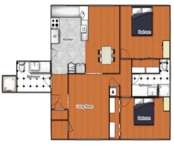 6219 S Rosebury Ave. Floor Plan - Rosebury Rentals
