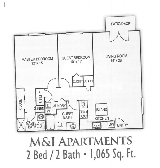 Floorplan - M & I Apartments