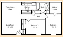 2BR/1BA - Serenity Apartments at the Park