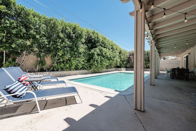 Backyard, pool, patio eastward view - 3760 E Calle San Antonio