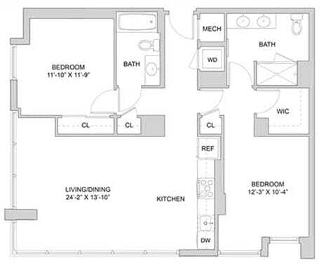 Floorplan - The Modern at Art Place