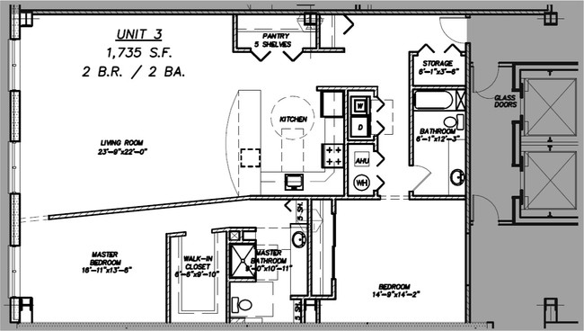 Floor Plan - Condo 603 - Lofts at Kalamazoo City Centre