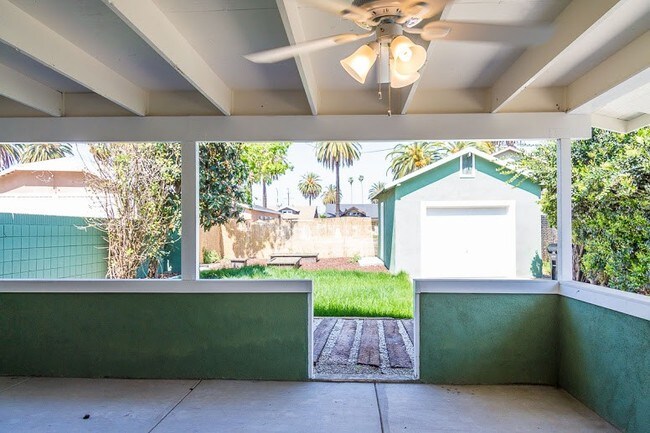 Outdoor patio and view into the yard - 1719 W 39th St