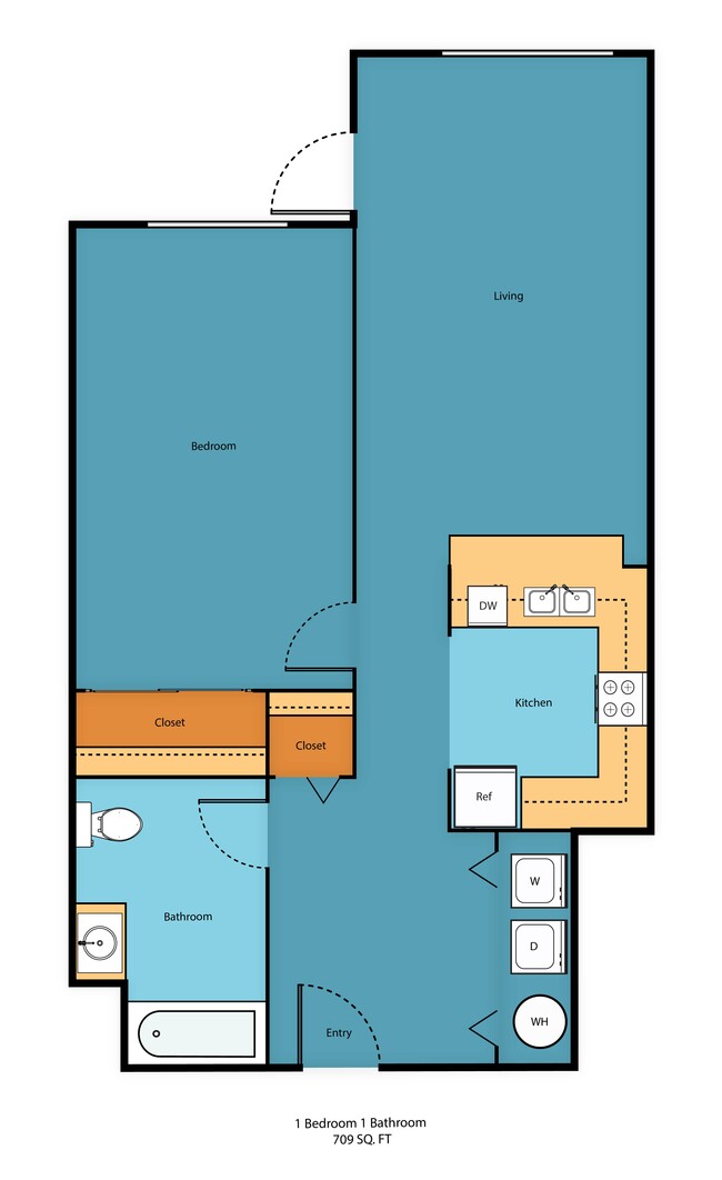 Floorplan - Promenade at the Park Apartment Homes