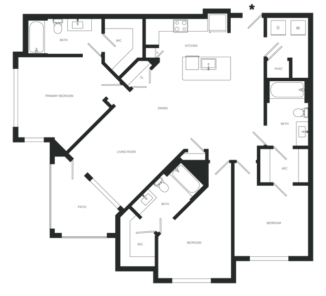 Floorplan - The Samford Glenn Apartments