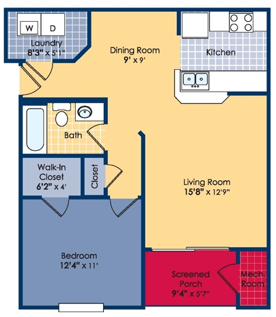 1BR/1BA - Abberly Pointe Apartment Homes