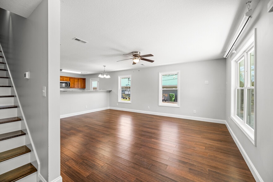 Living Room from going upstairs - 621 Lord Ave