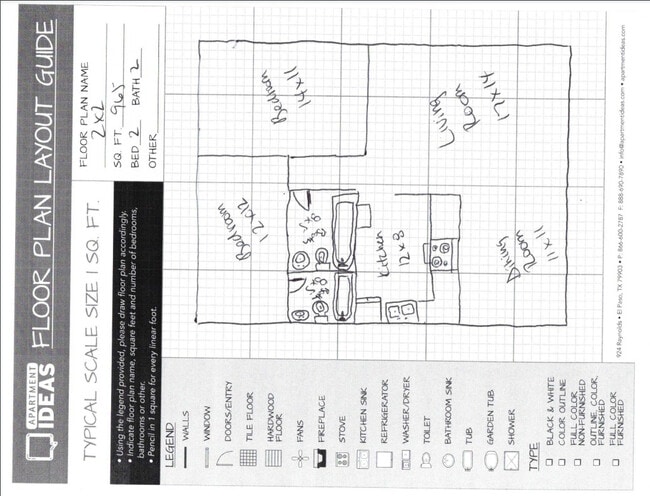 Floorplan - Arrow Apartments