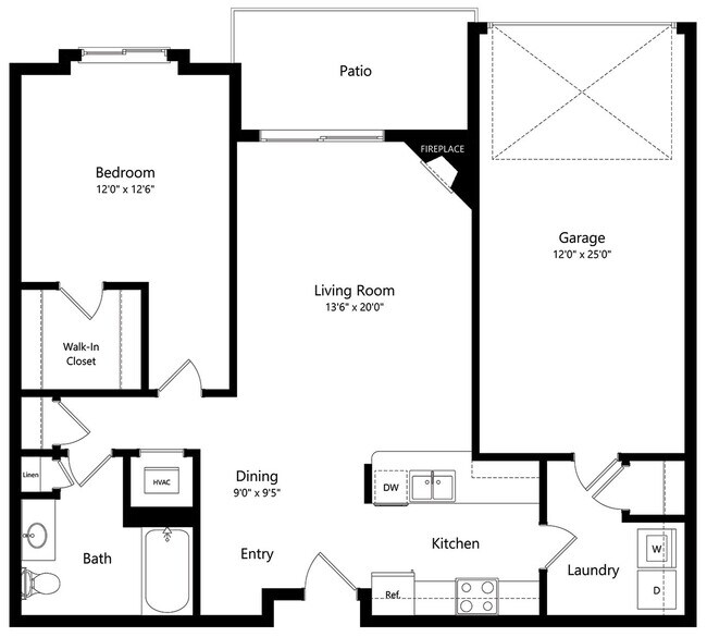 Floorplan - Pinebrook Apartments