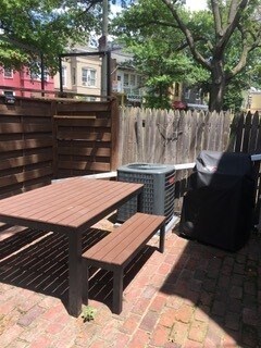 Back Patio with grill - 1120 K St NE