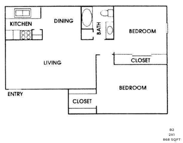 Floorplan - Nubia Square Apartments