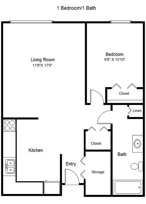 Floorplan - Courtyard Apartments