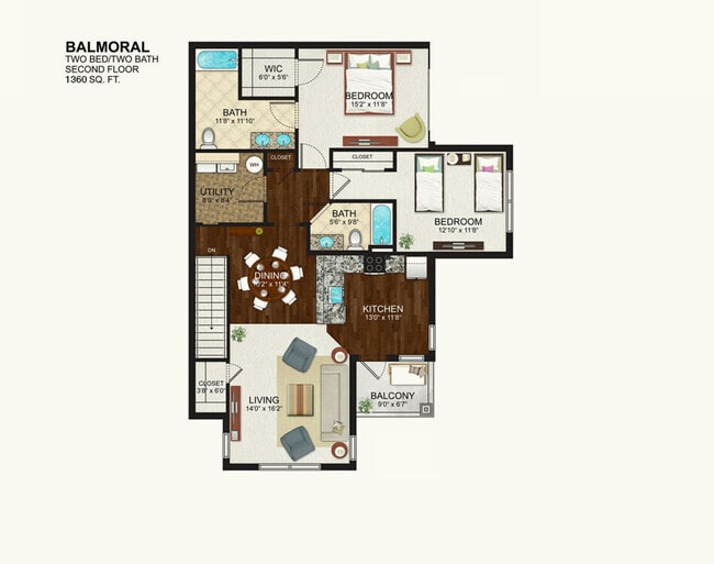 Floorplan - The Kensington at Halfmoon