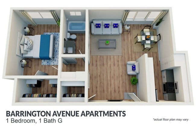 Floorplan - Barrington Avenue Apartment Homes