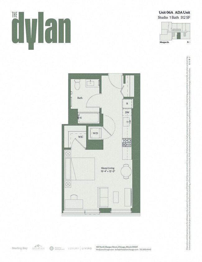 Floorplan - The Dylan Chicago