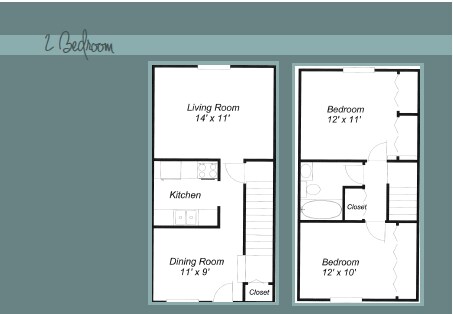 2bd/1ba - Westgate Townhomes