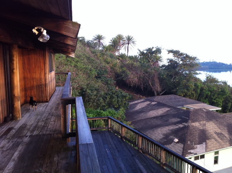Upper & lower lanai view north (dog not incl) - 45-133 Alina Pl