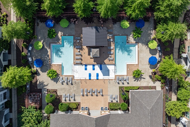 Resort pool, lounge and grill areas - Grand Oak at Town Park